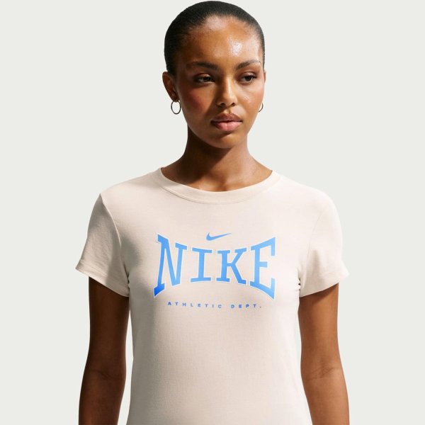 Женская футболка NIKE W NSW MOD CROP ATH LEAGUE TEE