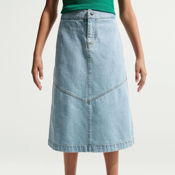Жіноча спідниця NIKE G NSW CLN DENIM MIDI SKIRT