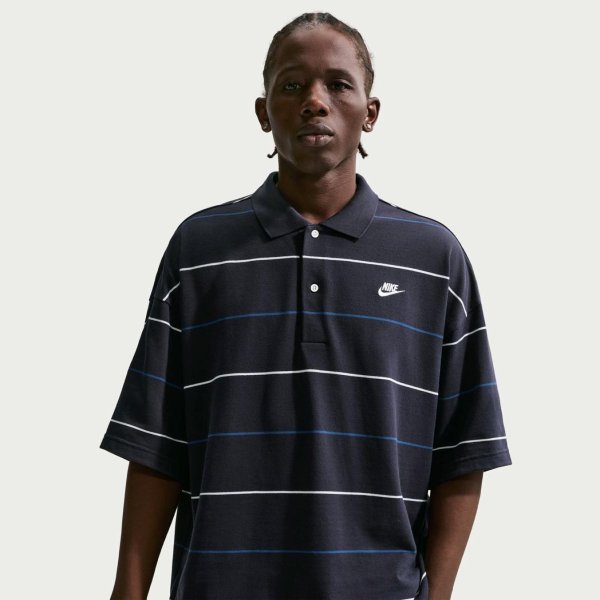 Чоловіче поло NIKE M NK CLUB OS STRIPE POLO