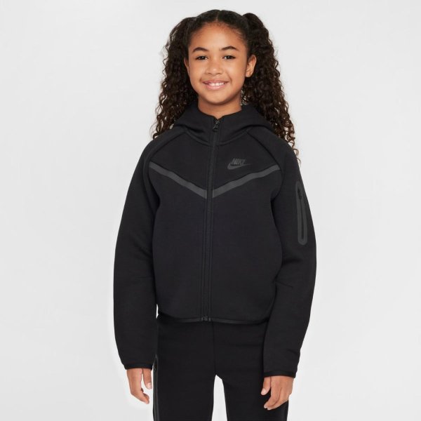 Детская толстовка NIKE G NSW TCH FLC HD FZ LS - PD