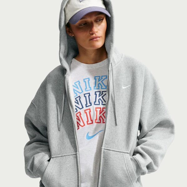 Женская толстовка NIKE W NK STUDIO FLEECE HVY (HEAVYWEIGHT) OS FZ HDY
