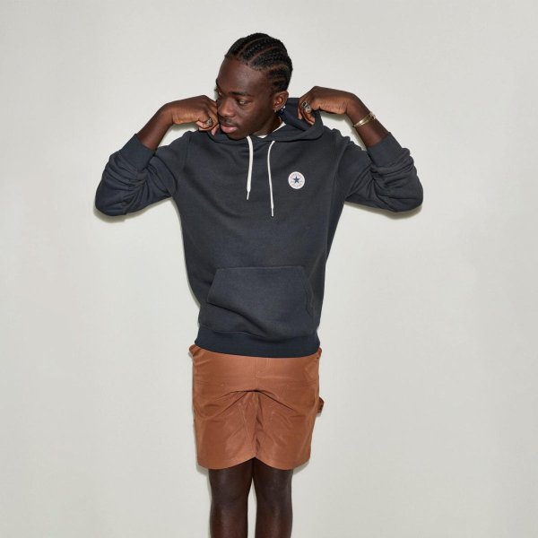 Чоловіча толстовка CONVERSE CHUCK PATCH HOODIE (CLASSIC FLEECE)