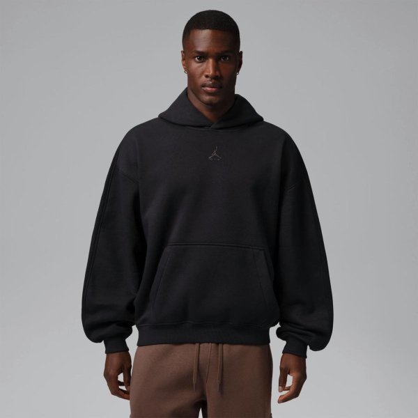 Чоловіча толстовка JORDAN BROOKLYN OVERSIZED FLEECE PULLOVER HOODIE «Black»