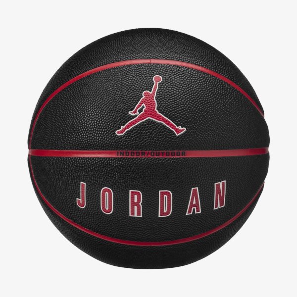 Мяч баскетбольный JORDAN ULTIMATE 2.0 8P DEFLATED BLACK/FIRE RED/WHITE/FIRE RE