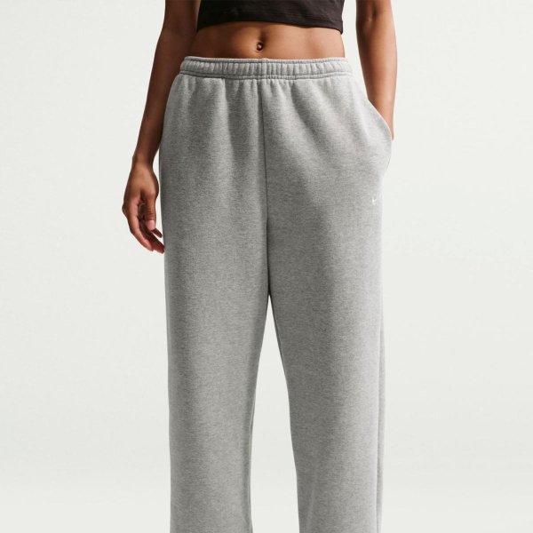 Женские брюки NIKE W NK STDO FLC MW HR OS CFF PNT