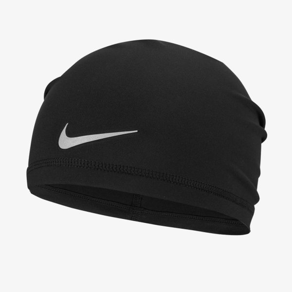 Шапка NIKE NIKE U DRI-FIT PEAK UNCUFFED BEANIE BLACK/SILVER OSFM