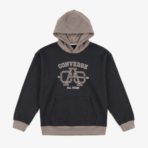 Мужская толстовка CONVERSE CASUAL VARSITY HOODIE «Black»