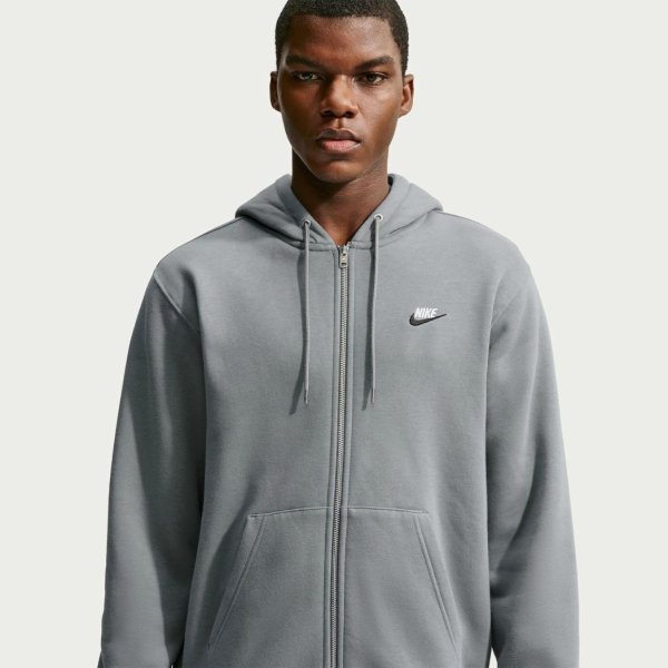 Чоловіча толстовка NIKE CLUB FULL-ZIP FLEECE HOODIE