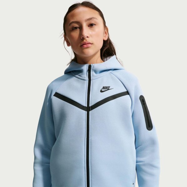 Детская толстовка для девочек NIKE TECH FLEECE FULL-ZIP HOODIE