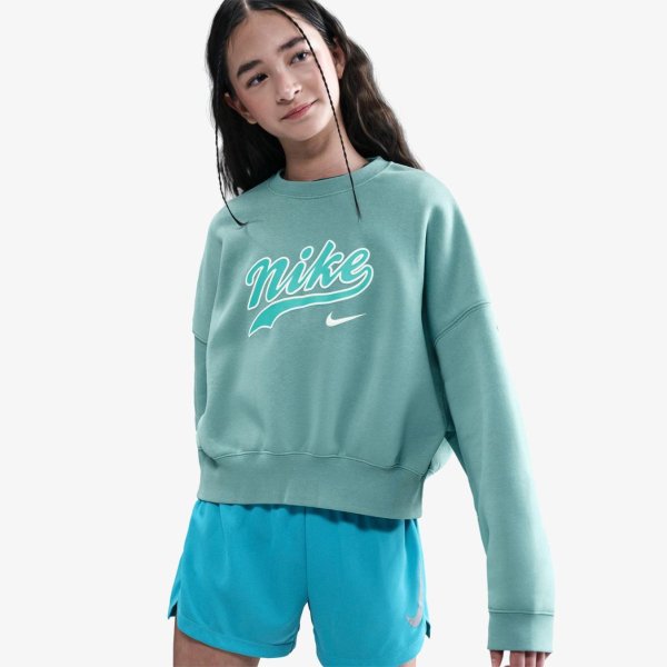 Детская толстовка для девочек NIKE NSW TREND FLEECE CROPPED CREW