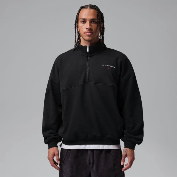 Чоловіча толстовка JORDAN FLIGHT FLEECE 1/4-ZIP «Black»