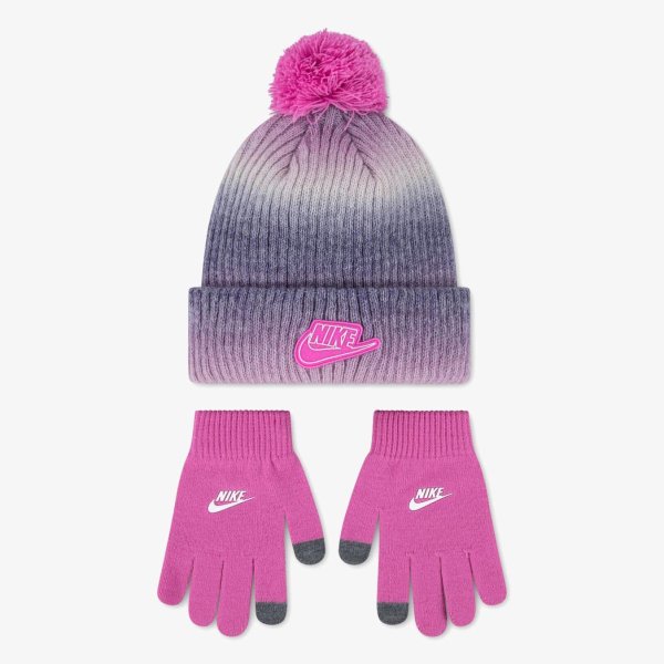 Набір NIKE GRADIENT PEAK POM BEANIE + рукавички
