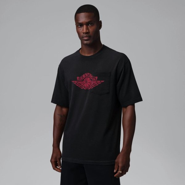 Чоловіча футболка JORDAN FLIGHT ESSENTIALS 85 WOVEN POCKET SS CREW