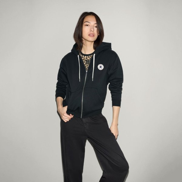 Женское худи CONVERSE SIGNATURE FULL-ZIP HOODIE
