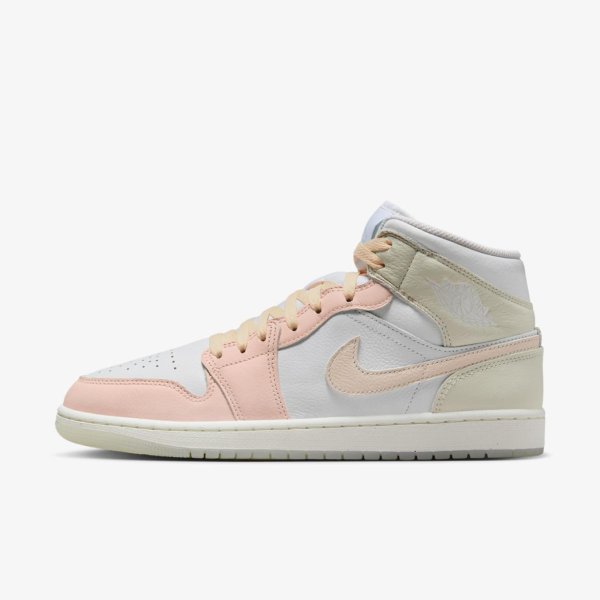 Чоловічі кросівки AIR JORDAN 1 MID SE WHITE / SEA GLASS / GLACIER BLUE