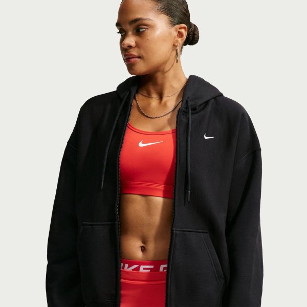Женская толстовка NIKE W NK STUDIO FLEECE HVY (HEAVYWEIGHT) OS FZ HDY