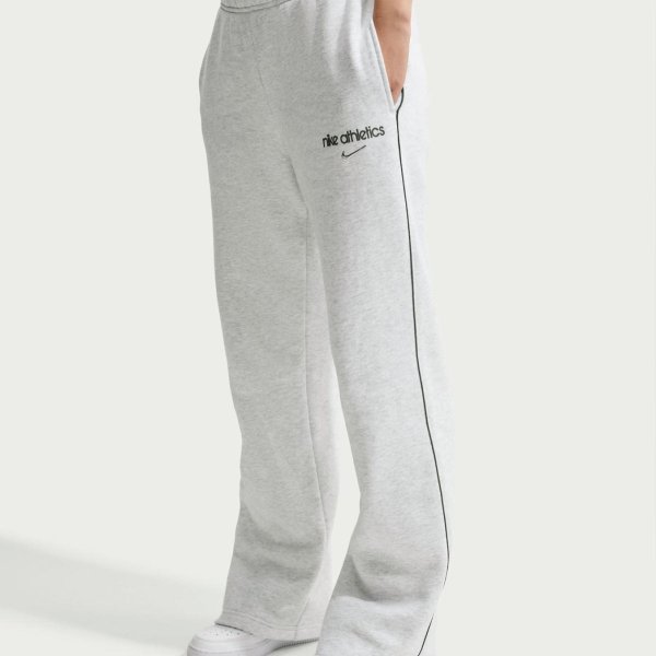 Жіночі штани NIKE STUDIO FLEECE MID-RISE OPEN-HEM PANTS