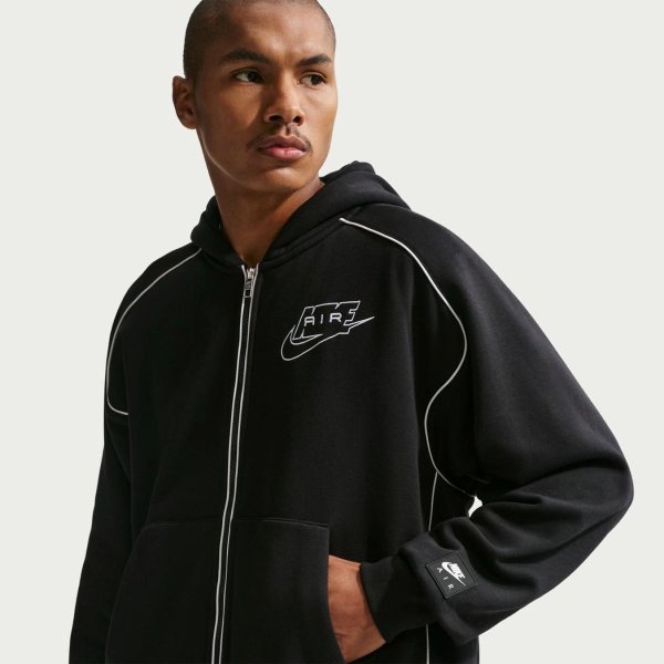 Чоловіча толстовка NIKE AIR FULL-ZIP FLEECE HOODIE