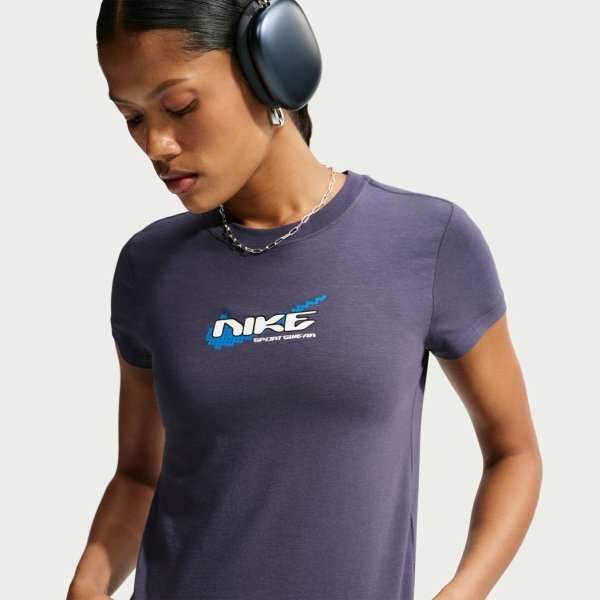 Жіноча футболка NIKE CHILL KNIT MID-CROP T-SHIRT