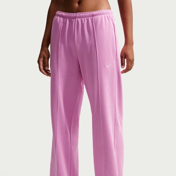 Женские брюки NIKE CHILL TERRY MID-RISE FRENCH TERRY OPEN-HEM PANTS