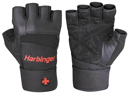 Перчатки мужские HARBINGER Pro Wristwrap-Black размер S черный