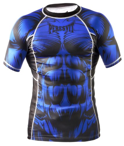 Футболка Peresvit Beast Silver Force Rashguard Short Sleeve Blue
