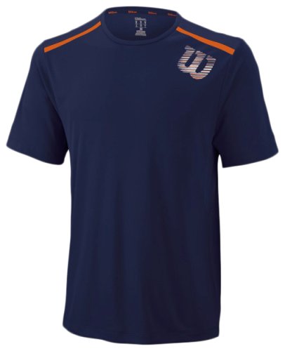 Футболка Wilson m Linear Blur Crew NAVY