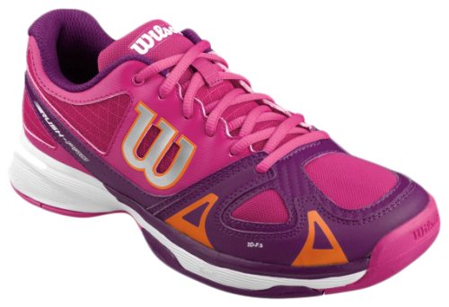 Кроссовки для тенниса Wilson jr. RUSH PRO PINK/PLUM/CLEM