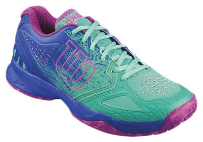 Кроссовки для тенниса Wilson ldy KAOS COMP AQUAGREEN/BLUE IRIS/F