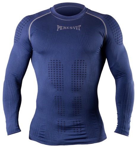 Компрессионная футболка с длинным рукавом Peresvit 3D Performance Rush Compression T-Shirt Navy