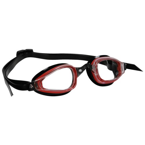 Очки для плавания Michael Phelps K180 RD/BLK L/CL (червоно-чорний; лінзи прозорі)