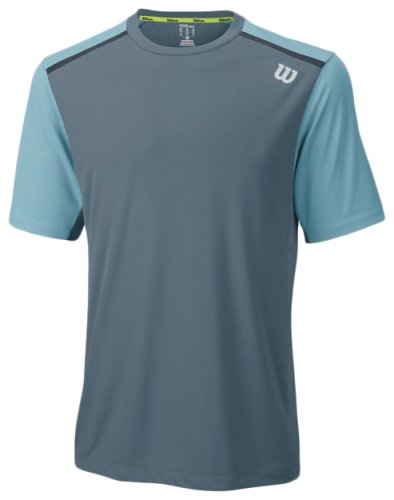 Футболка Wilson m Jacquard Crew Blue/Still SS16