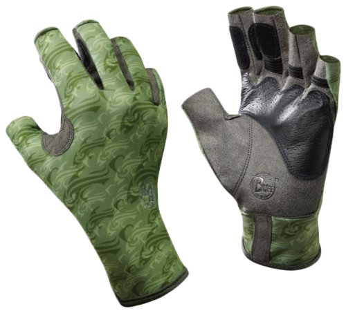 Перчатки BUFF® Pro Series Angler II Gloves skoolin sage