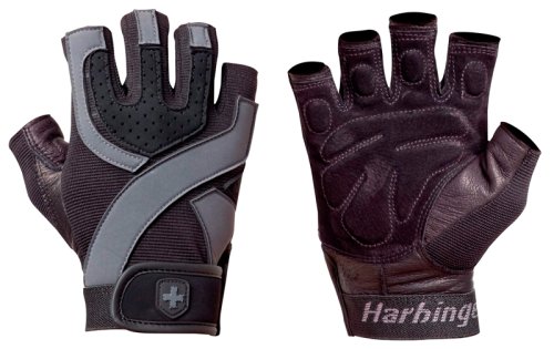 Перчатки тренировочные HARBINGER Training Grip Black/Caribbean Blue размер XL черно/голубой