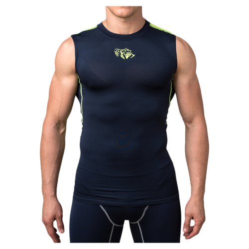 Компрессионная майка Peresvit Air Motion Compression Tank Navy Flu Yellow