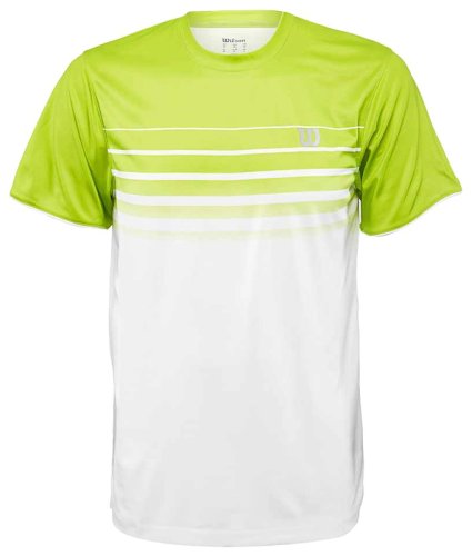 Футболка Wilson m SP STRIPED CREW GR/WH