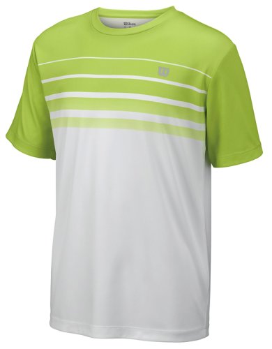 Футболка Wilson jr SP STRIPED CREW GR/WH