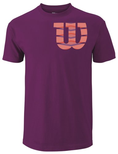 Футболка Wilson m SHOULDER COTTON TEE PURPLE