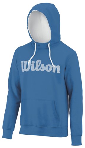 Толстовка Wilson m SCRIPT COTTON HOODY BLUE