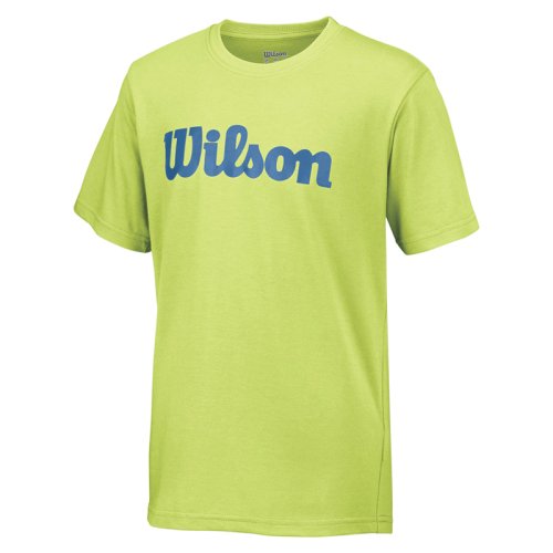 Футболка Wilson jr SCRIPT COTTON TEE GR/WATER