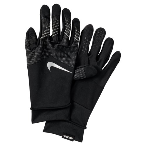 Перчатки для бега Nike MENS STORM-FIT HYBRID RUN GLOVES XL BLACK/BLACK/SILVER