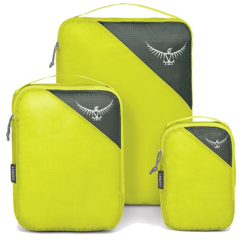 Набір органайзерів Osprey Ultralight Packing Cube Set Electric Lime S/M/L