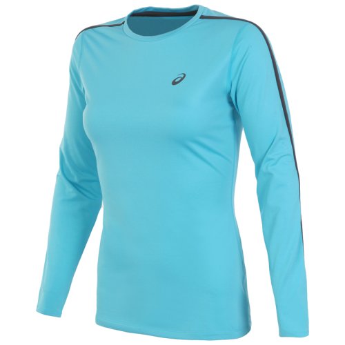 Футболка с длин. рукавом Asics LS WINTER TOP BLK/BLU W