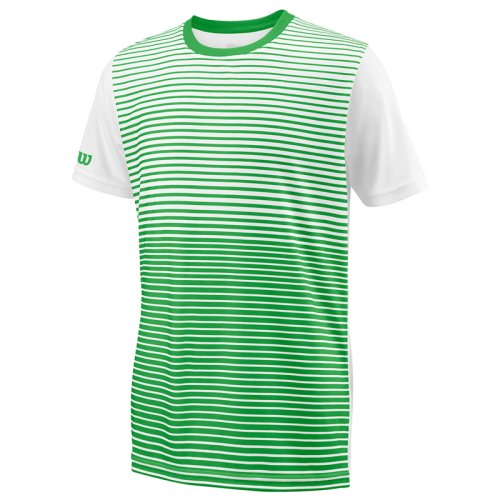 Футболка Wilson jr TEAM STRIPED CREW GREEN/WH SS18