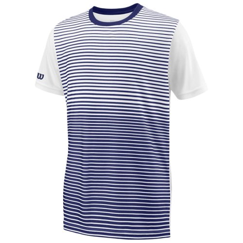 Футболка Wilson jr TEAM STRIPED CREW DARK BLUE/WH SS18