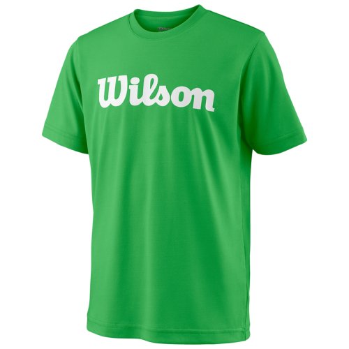 Футболка Wilson jr TEAM SCRIPT TECH TEE GREEN SS18