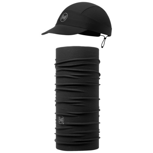 Кепка Buff UV COMBO CAPS PACK RUN solid black