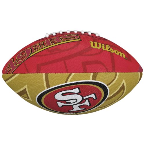 Мяч для американского футбола Wilson NFL JR TEAM LOGO FB SF SS18