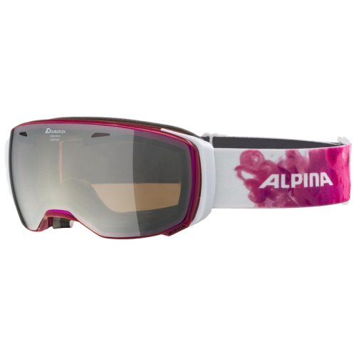 Горнолыжная маска Alpina ESTETICA  translucent pink MM black