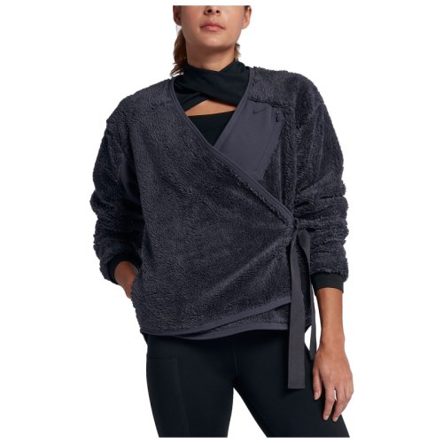 Толстовка Nike W NK LS SHRPA TOP WRAP